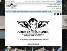 Tablet Screenshot of americanhairlines.us